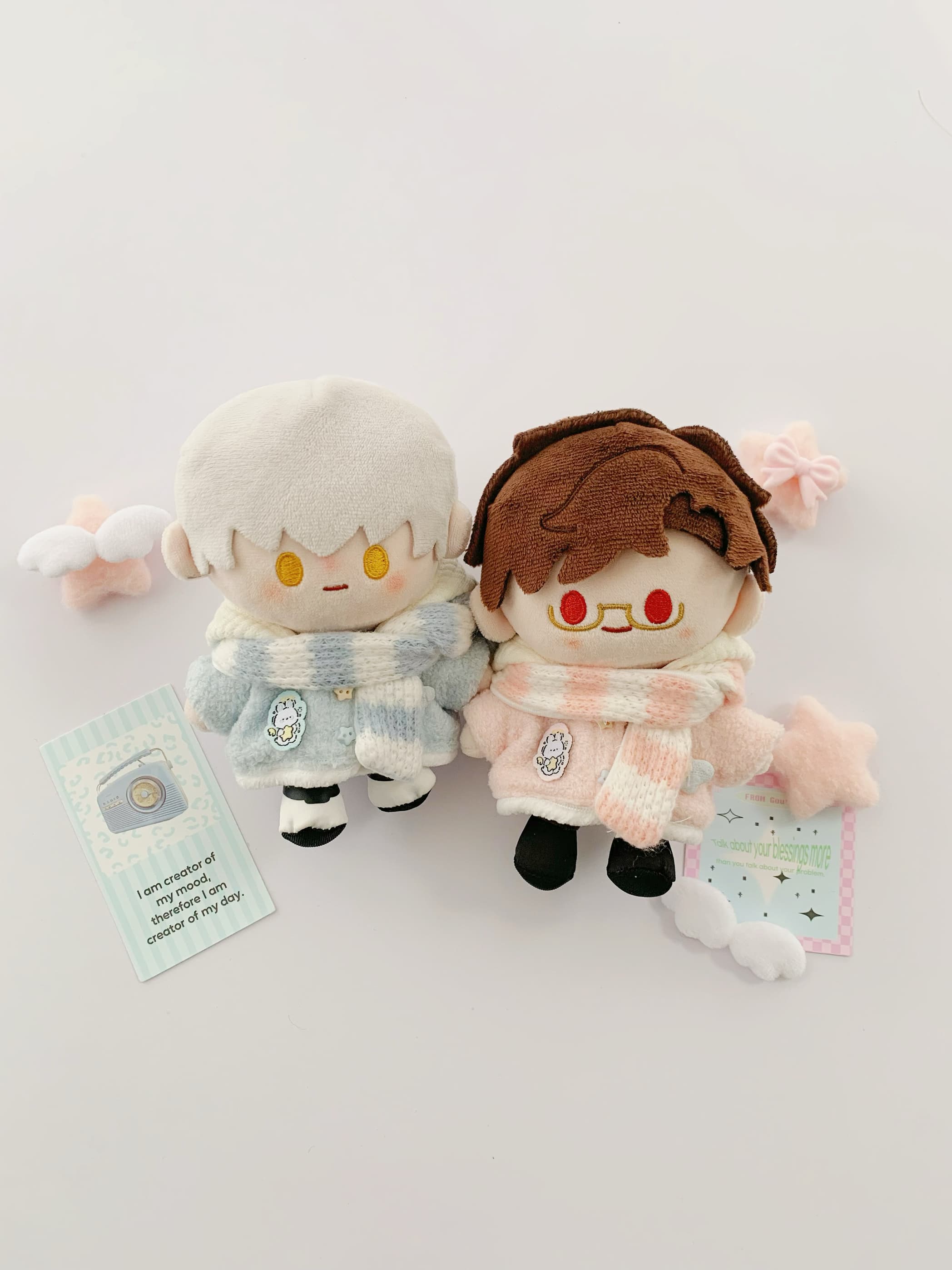 【10cm】ぬいぐるみ服 ぬいぐるみ服 もふもふうさぎフード付きコート