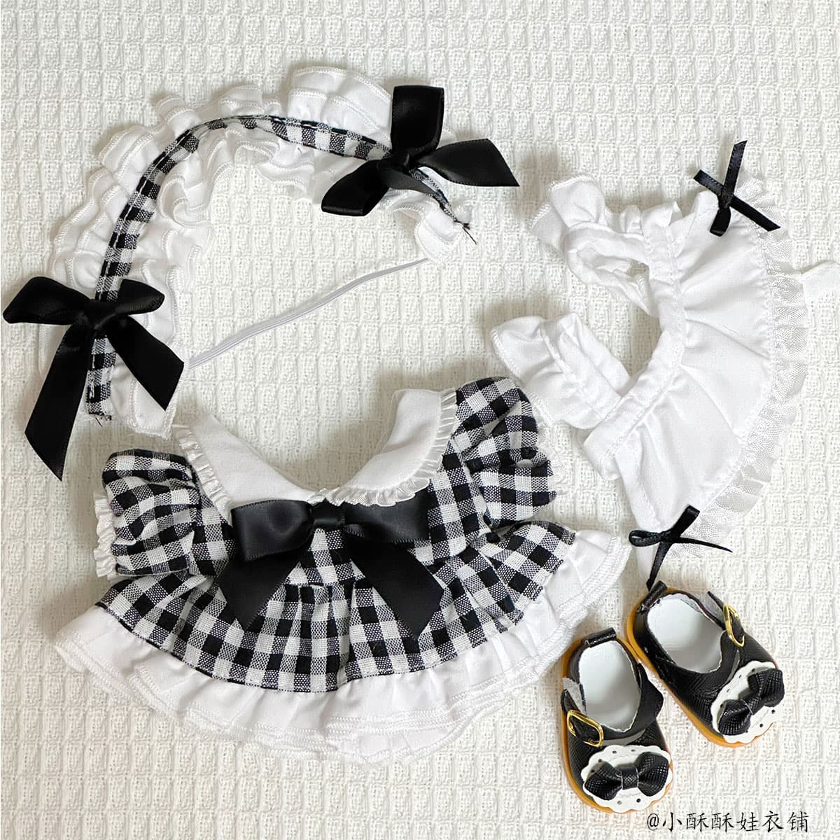 【10/20cm】ぬいぐるみ服 フリルメイド服