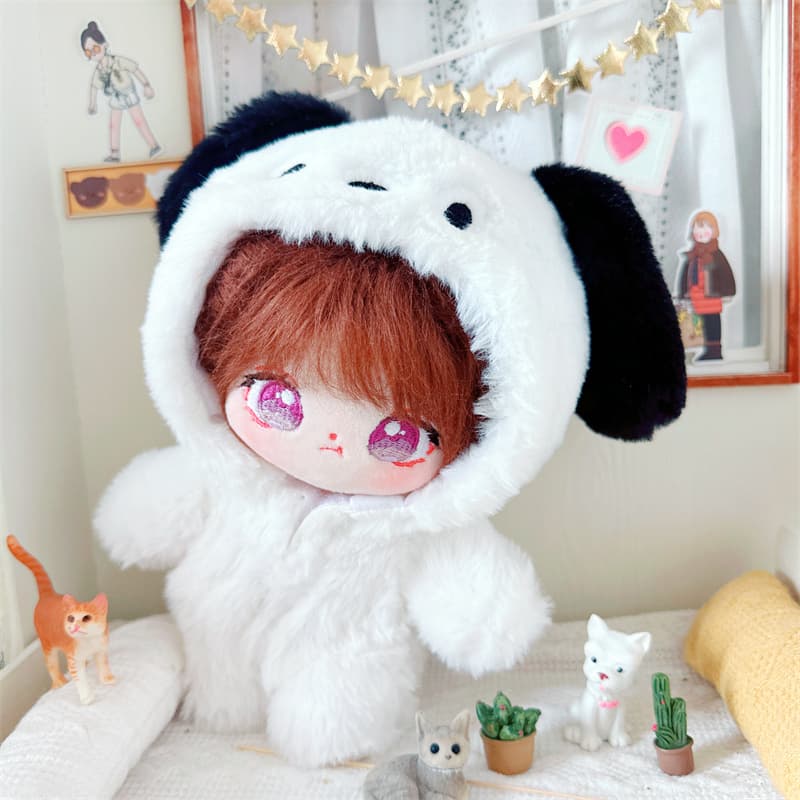 【20cm】ぬいぐるみ服 もこもこ子犬ぐるみ
