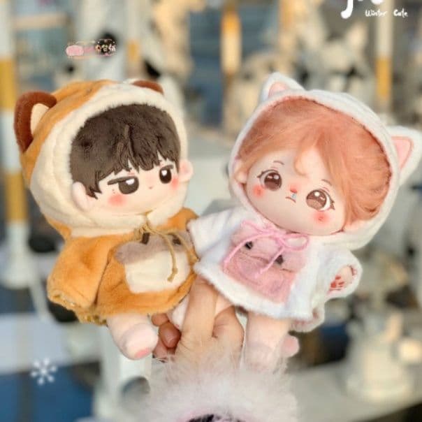 【10cm/15cm/20cm】ぬいぐるみ服 ぬいぐるみ服 ふわもこ動物マント