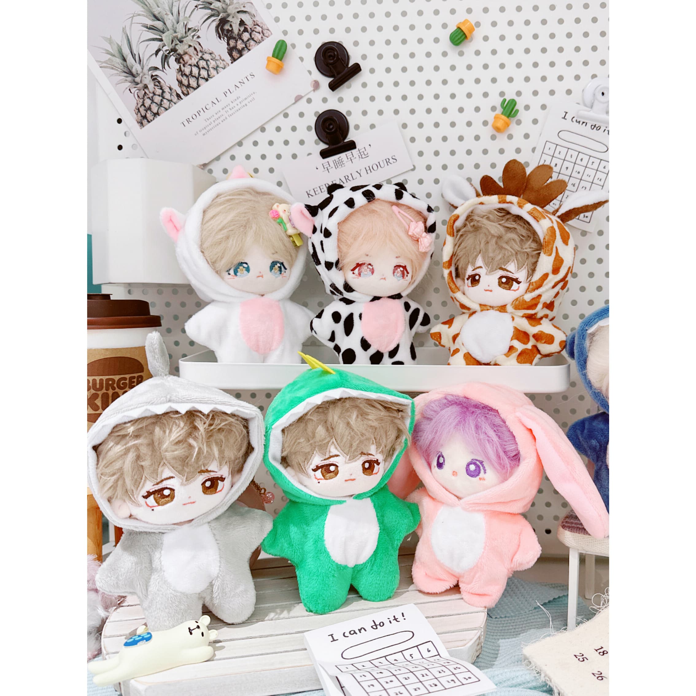 【10cm】ぬいぐるみ服　アニマルずきん　全7種
