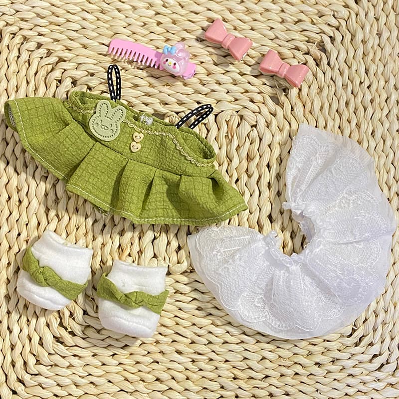 ぬいぐるみ服 ふんわりフリル重ね着ワンピース