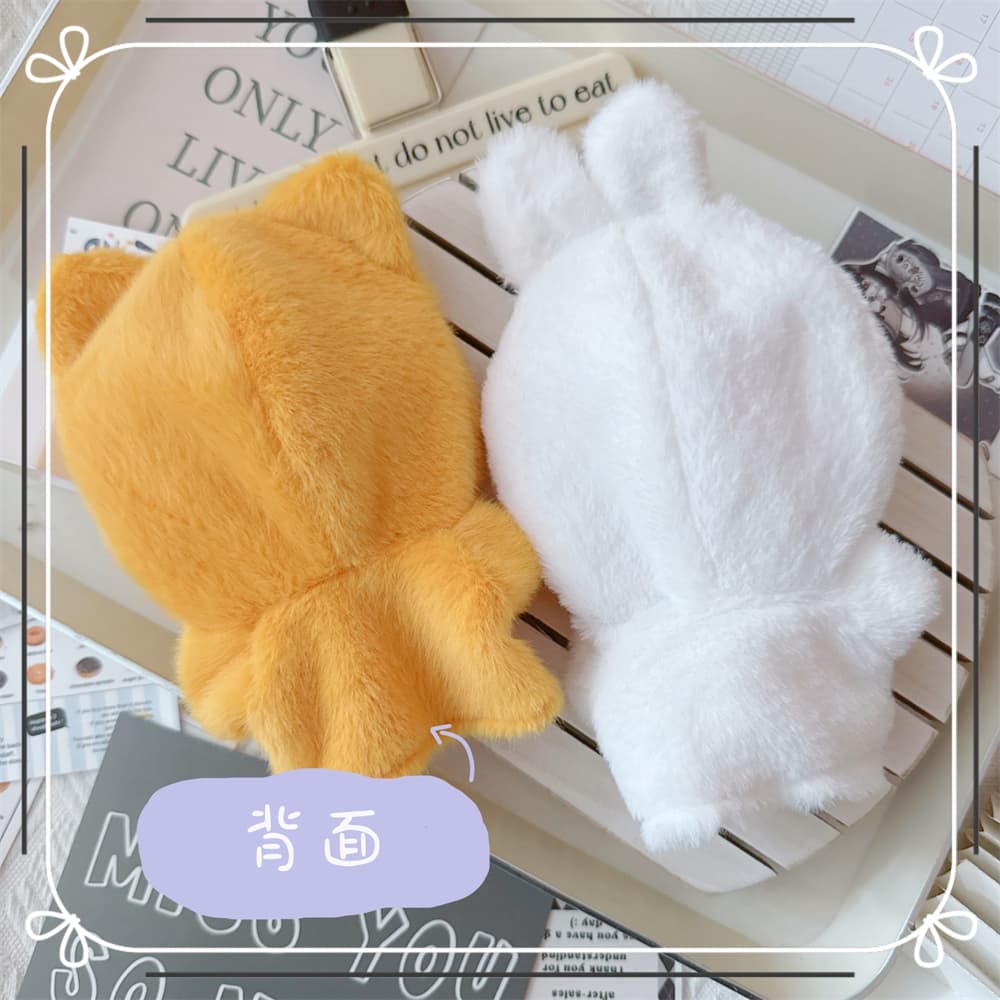 【10cm】ぬいぐるみ服　ハロウィンうさぎ・きつねパーカー