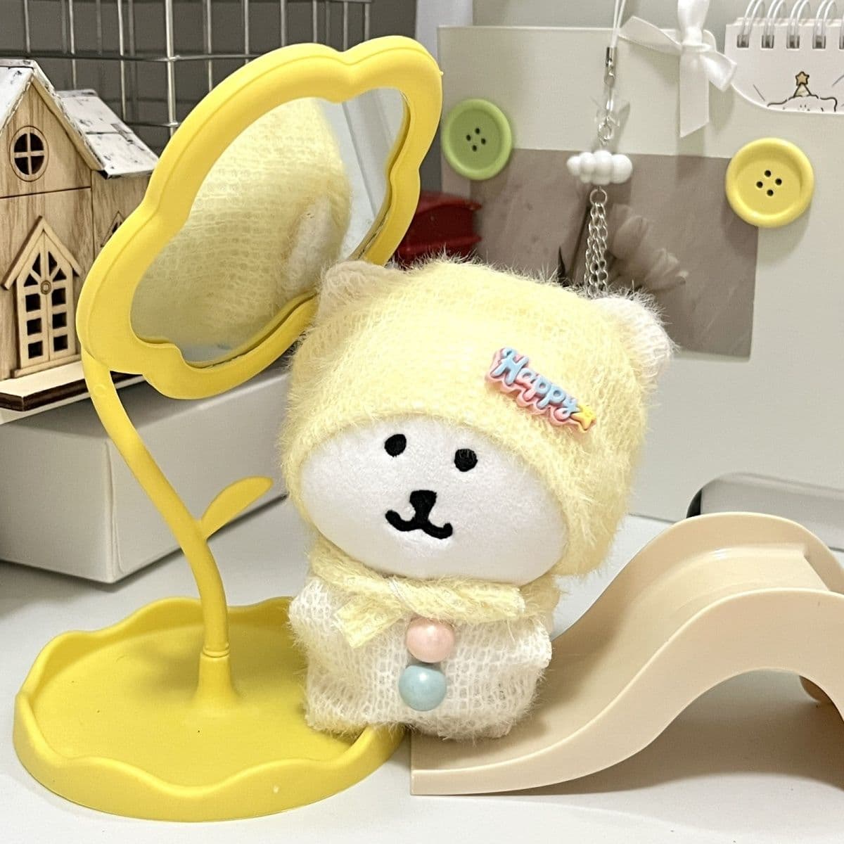 【10cm】ぬいぐるみ服 韓国風手編みニット