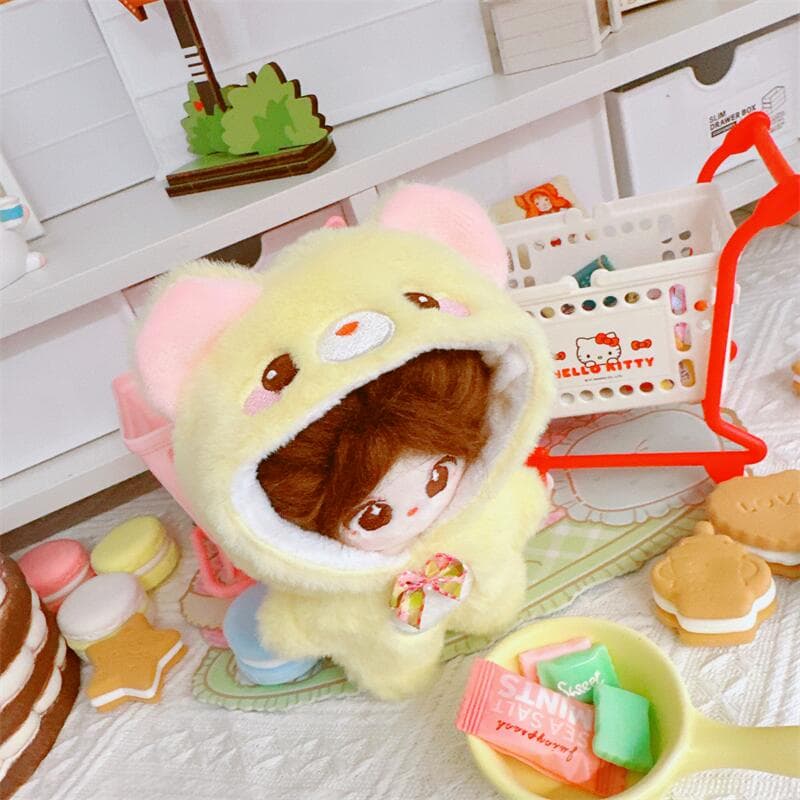 【10cm】ぬいぐるみ服 リボン付きアニマルぐるみ全5種