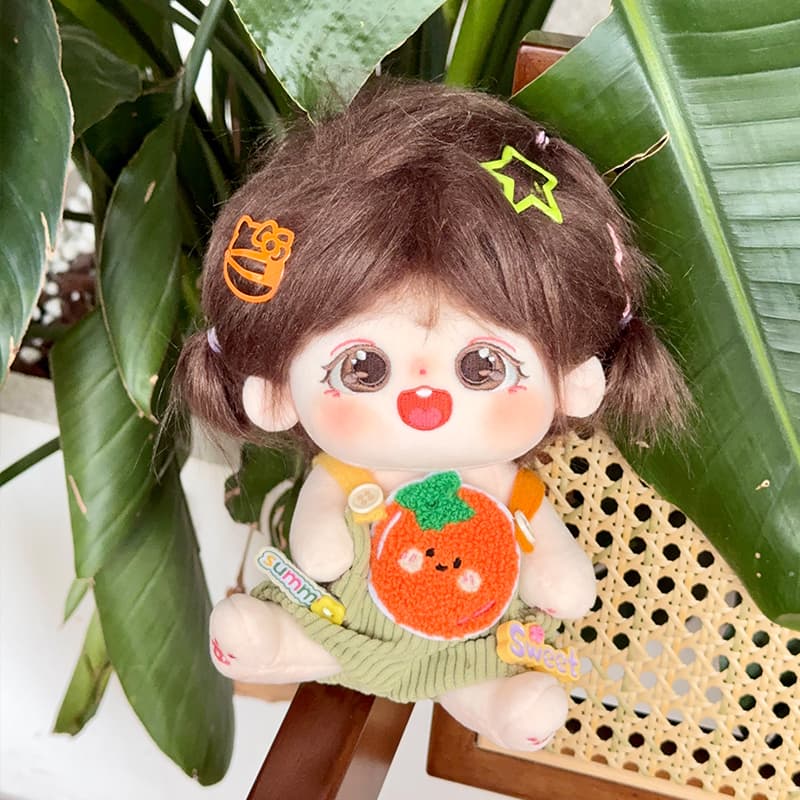 【20cm】ぬいぐるみ服 フルーツコーデュロイサロペット
