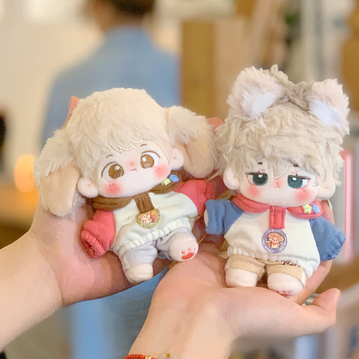 【10cm・20cm】ぬいぐるみ服 スナック双子パーカー