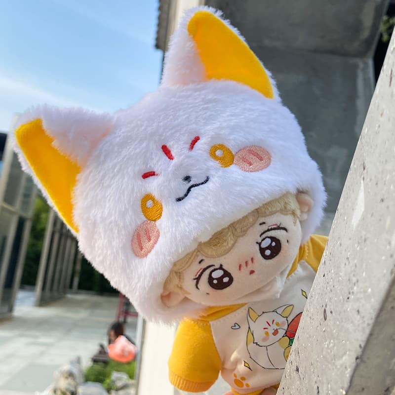 【15cm】ぬいぐるみ服 もこもこ動物きぐるみ・ぼうし