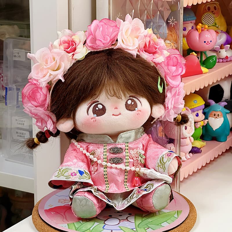 【20cm】ぬいぐるみ服　花かんむり付き伝統衣装