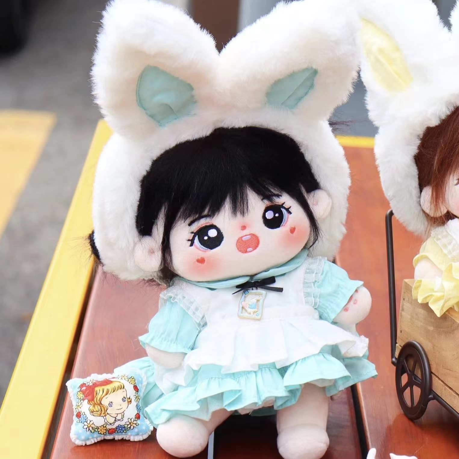 【20cm】ぬいぐるみ服 ぬいぐるみ服 もふもふうさぎ帽子コスチューム