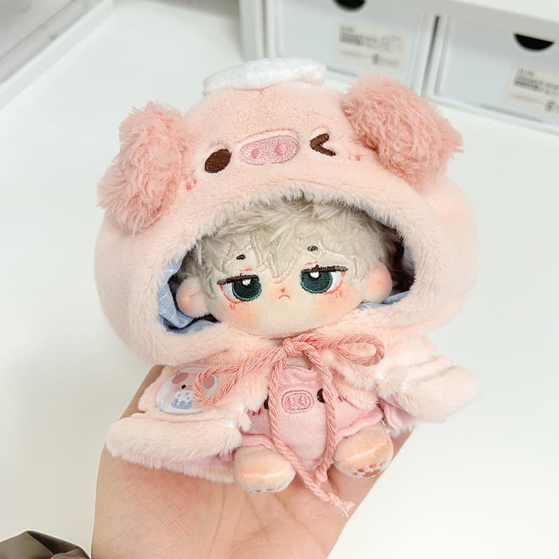 【10cm】ぬいぐるみ服 　リボン付きアニマルケープ