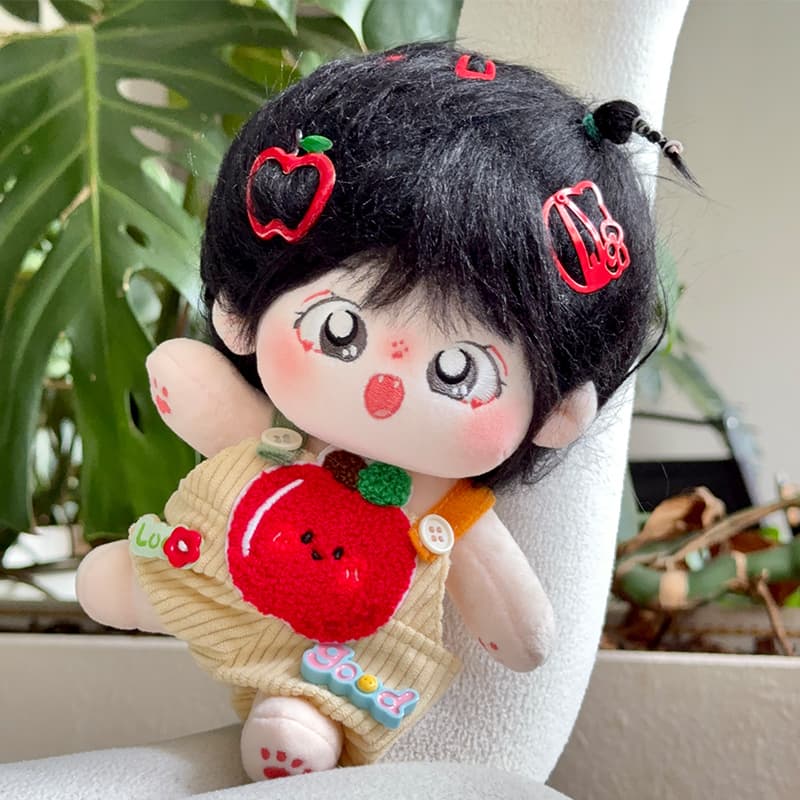 【20cm】ぬいぐるみ服 フルーツコーデュロイサロペット