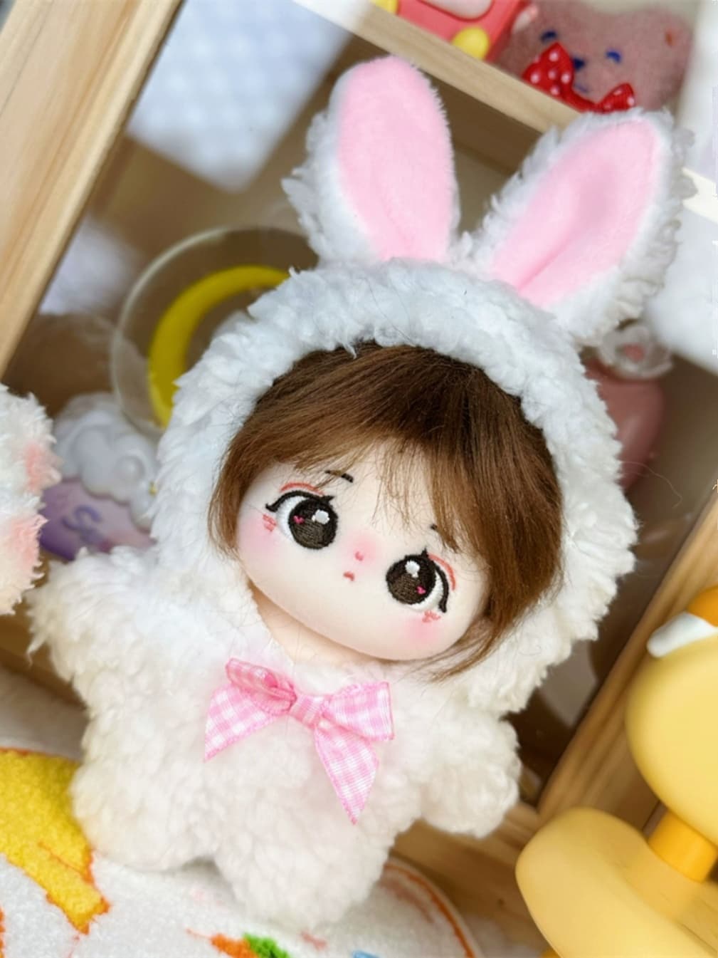 【15cm】ぬいぐるみ服  もふもふうさぎ・くま着ぐるみコスチューム