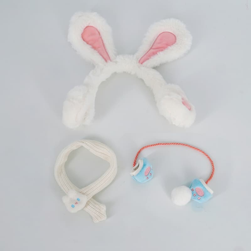 【20cm】ぬいぐるみ服　耳当て・マフラーセット