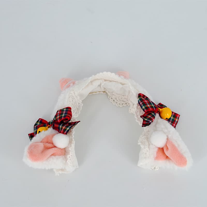 【20cm】ぬいぐるみ服　耳当て・マフラーセット