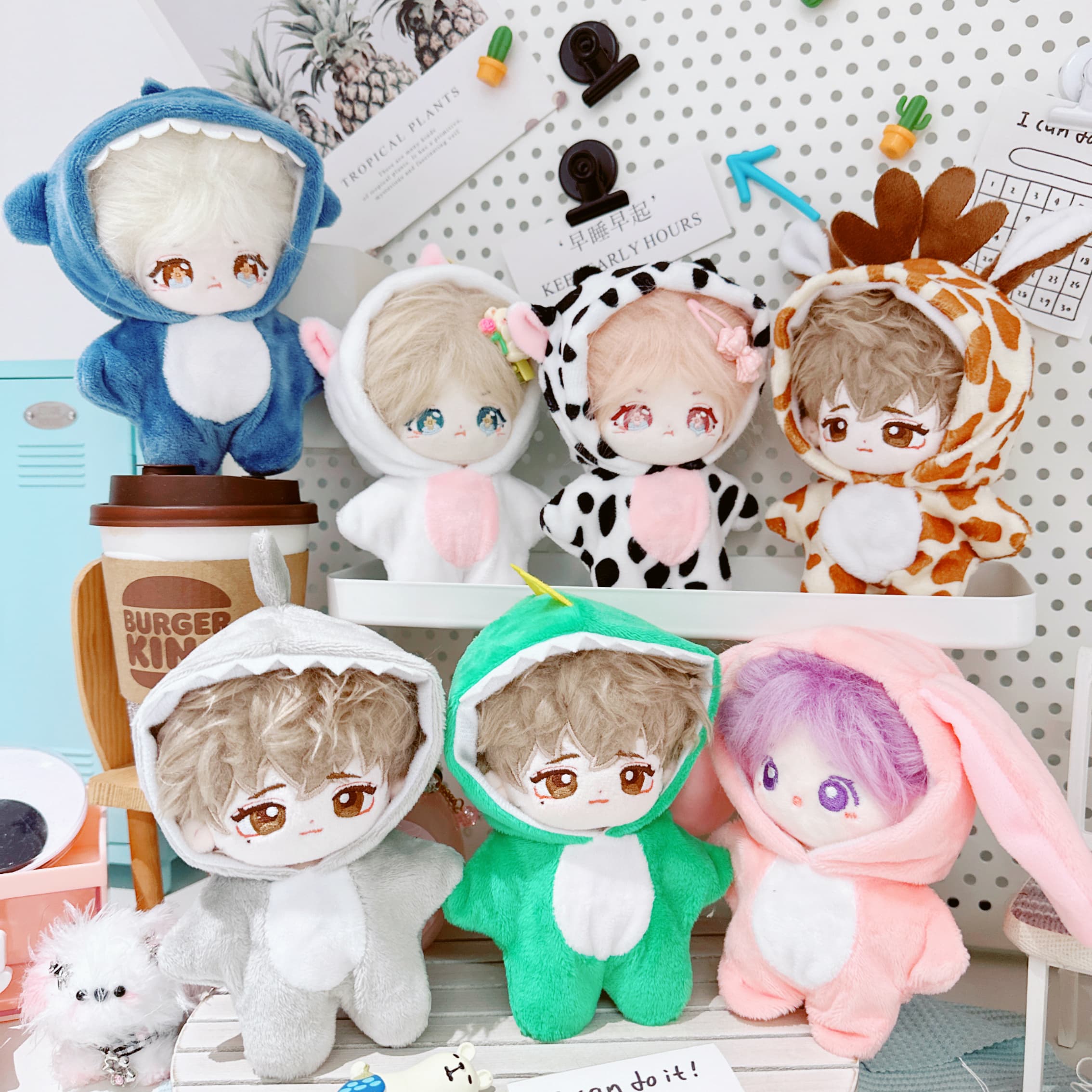 【10cm】ぬいぐるみ服　アニマルずきん　全7種