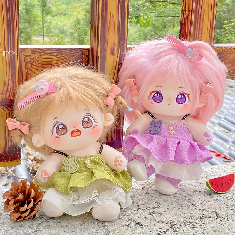 ぬいぐるみ服 ふんわりフリル重ね着ワンピース