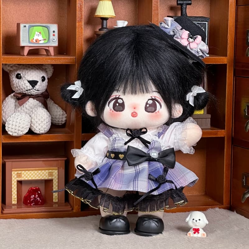 【20cm】ぬいぐるみ服 ロリータ風発表会ワンピース