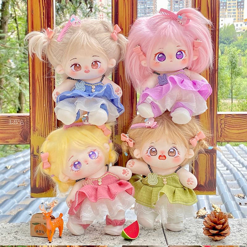 ぬいぐるみ服 ふんわりフリル重ね着ワンピース