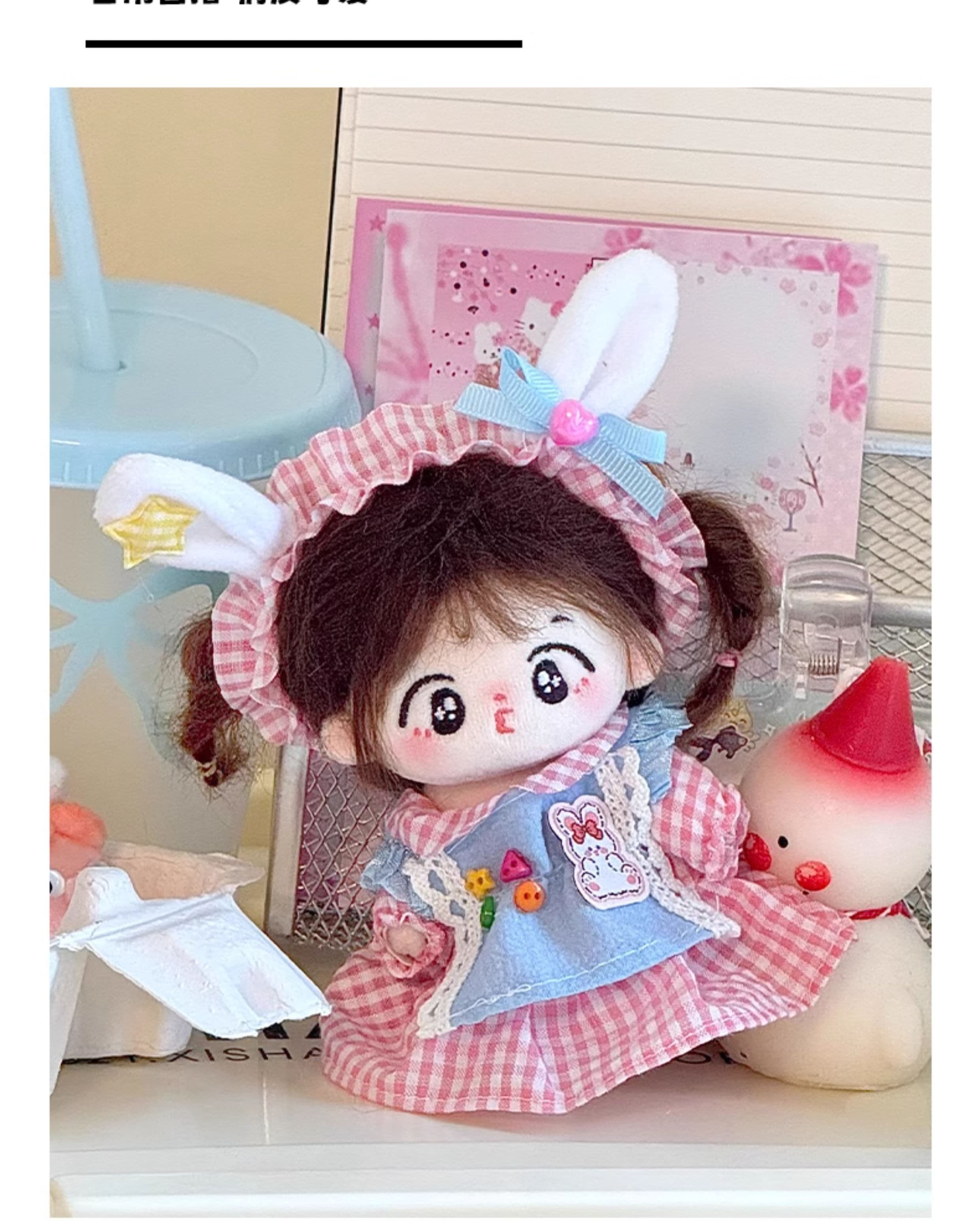 【10cm】ぬいぐるみ服 動物モチーフワンピース