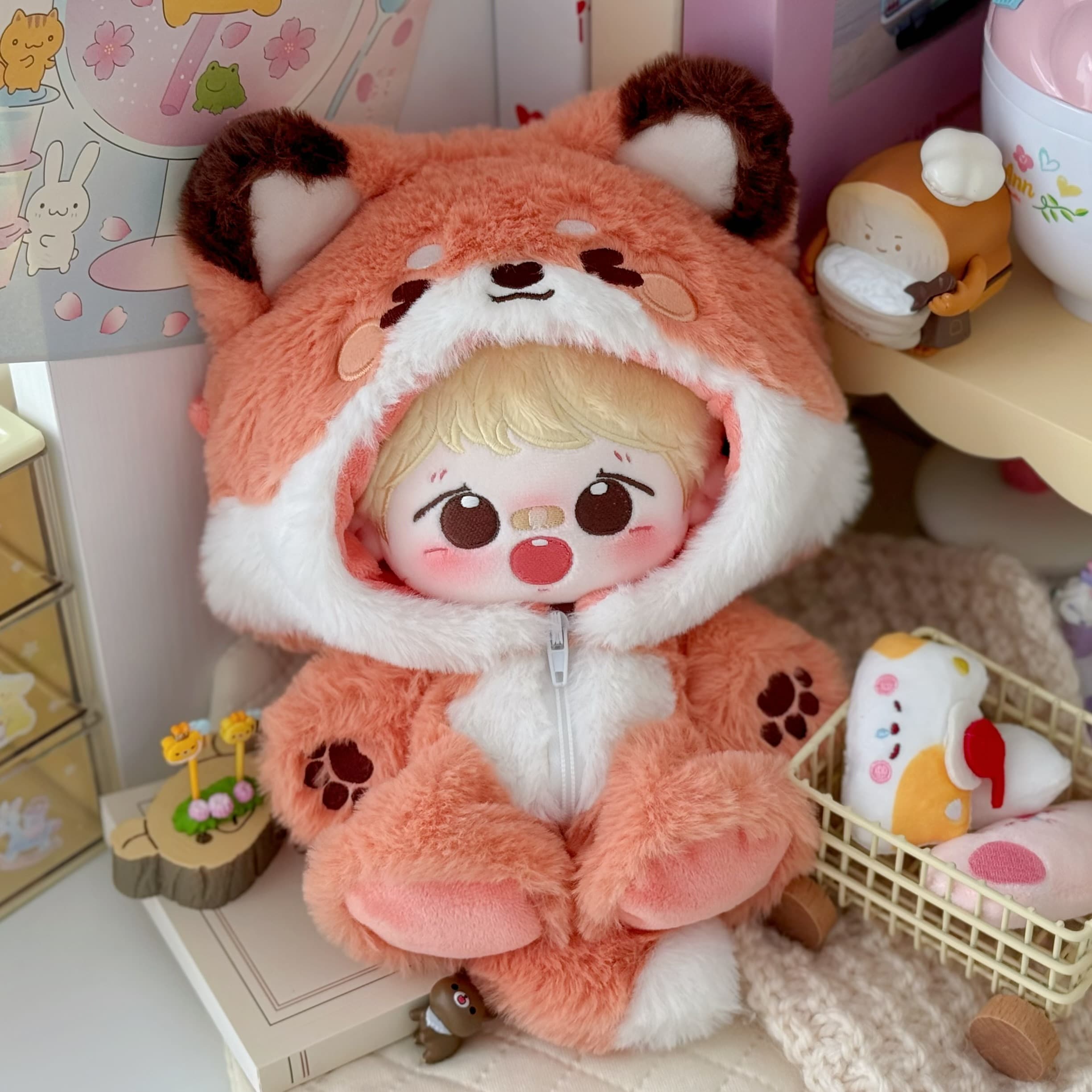 【15cm】ぬいぐるみ服　もふもふ動物きぐるみ