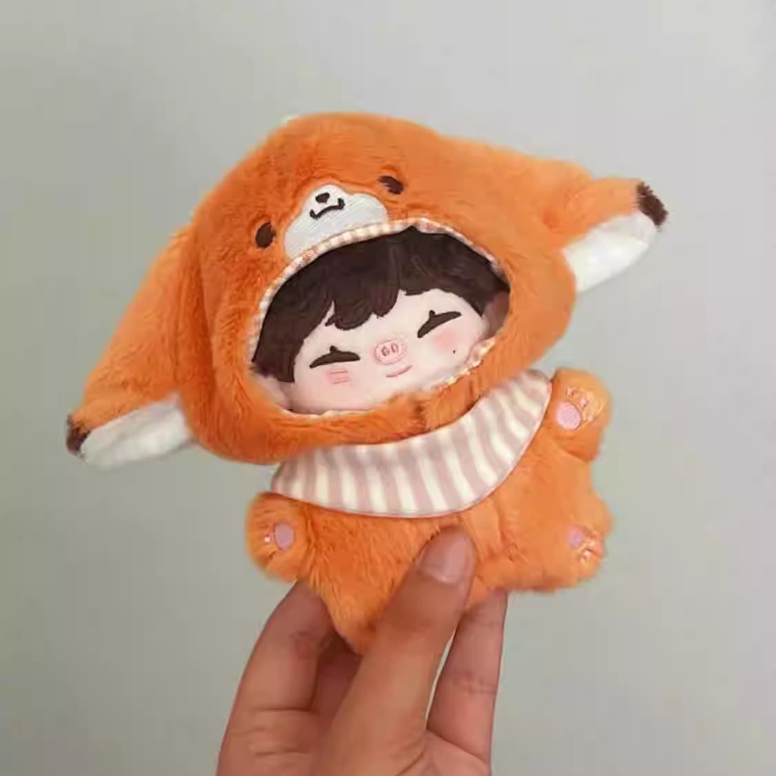 【10cm】ぬいぐるみ服 アニマルぐるみ　（きつね・オオカミ・トラ・パンダ・黒猫）