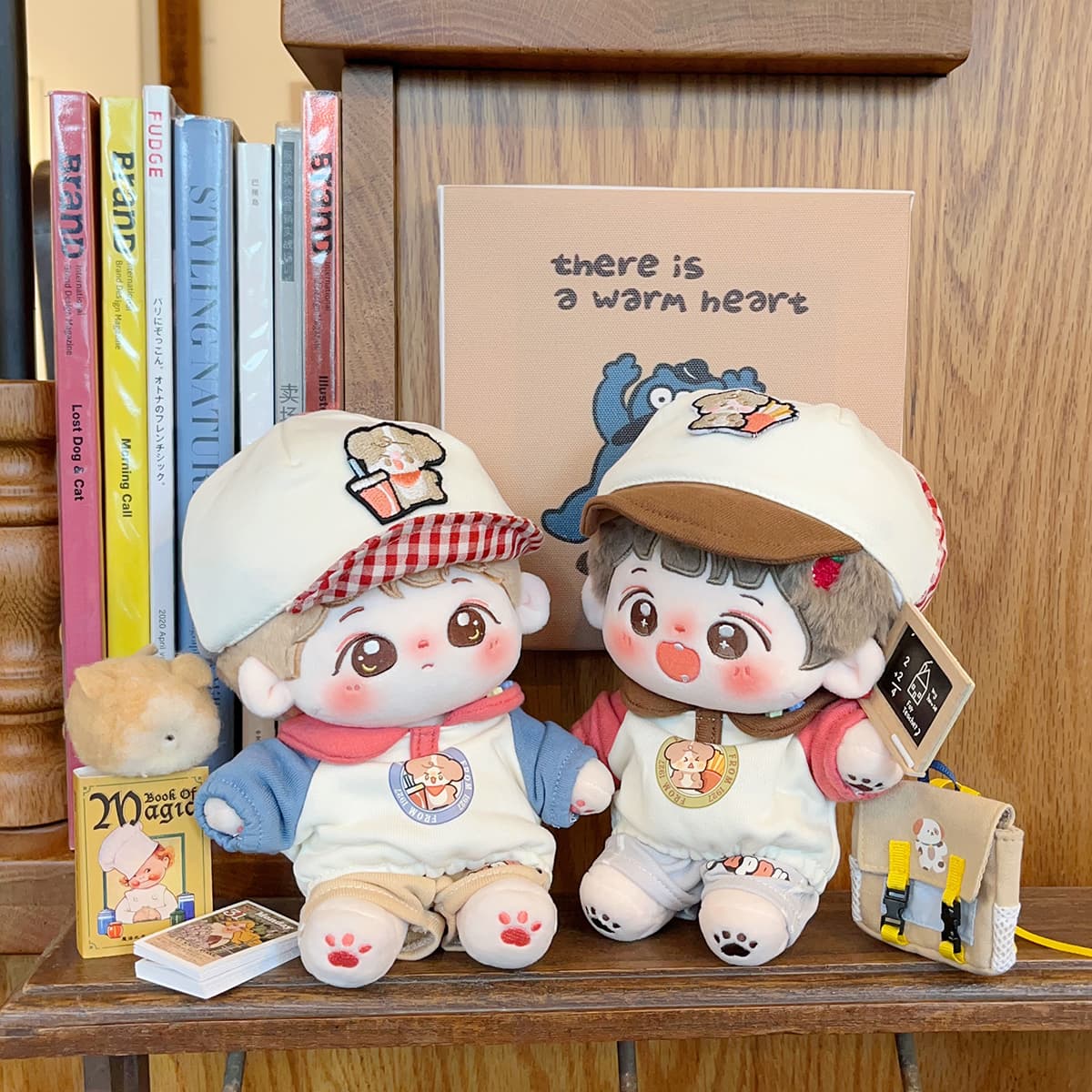 【10cm・20cm】ぬいぐるみ服 スナック双子パーカー