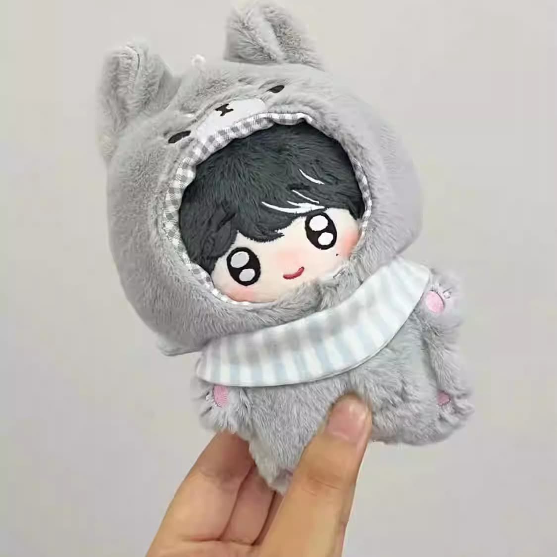 【10cm】ぬいぐるみ服 アニマルぐるみ　（きつね・オオカミ・トラ・パンダ・黒猫）