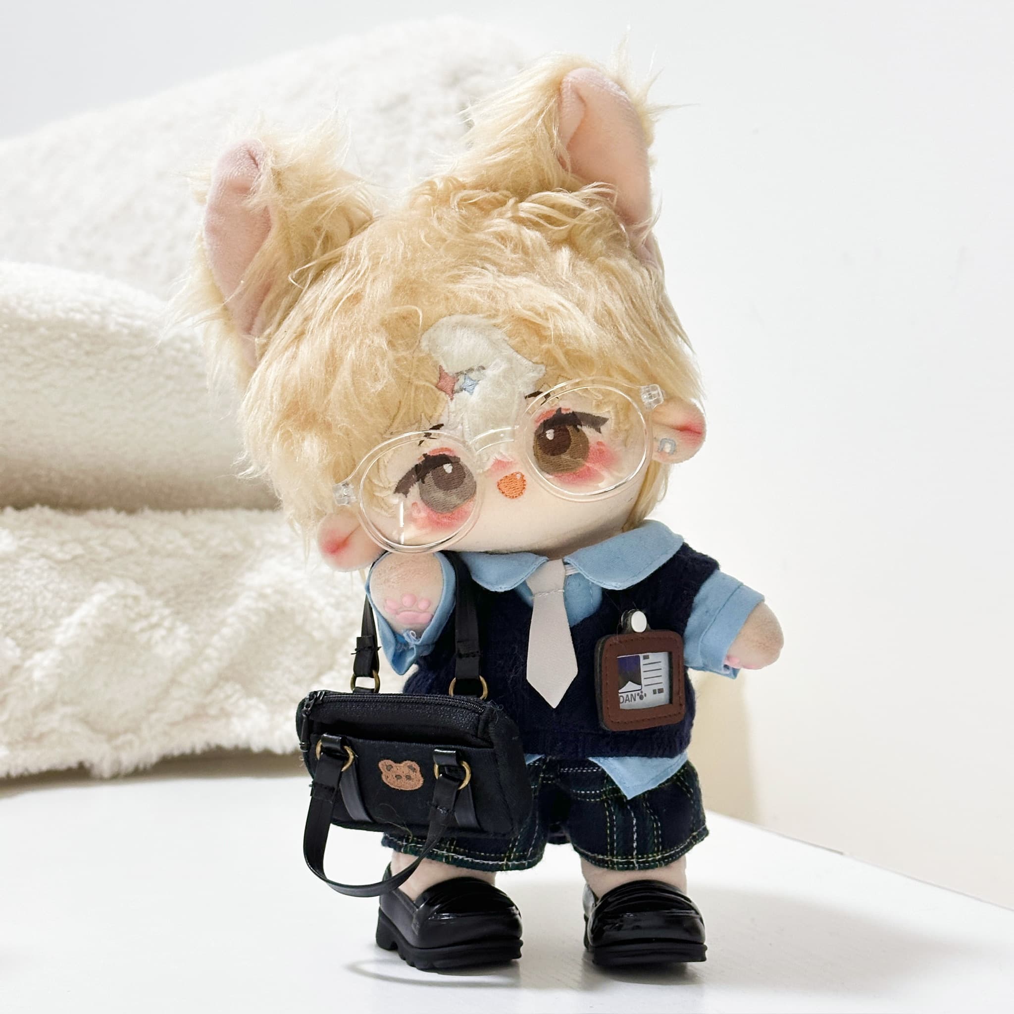 【10cm/20cm】ぬいぐるみ服 ネイビー制服　