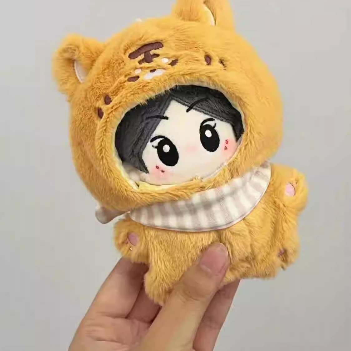 【10cm】ぬいぐるみ服 アニマルぐるみ　（きつね・オオカミ・トラ・パンダ・黒猫）