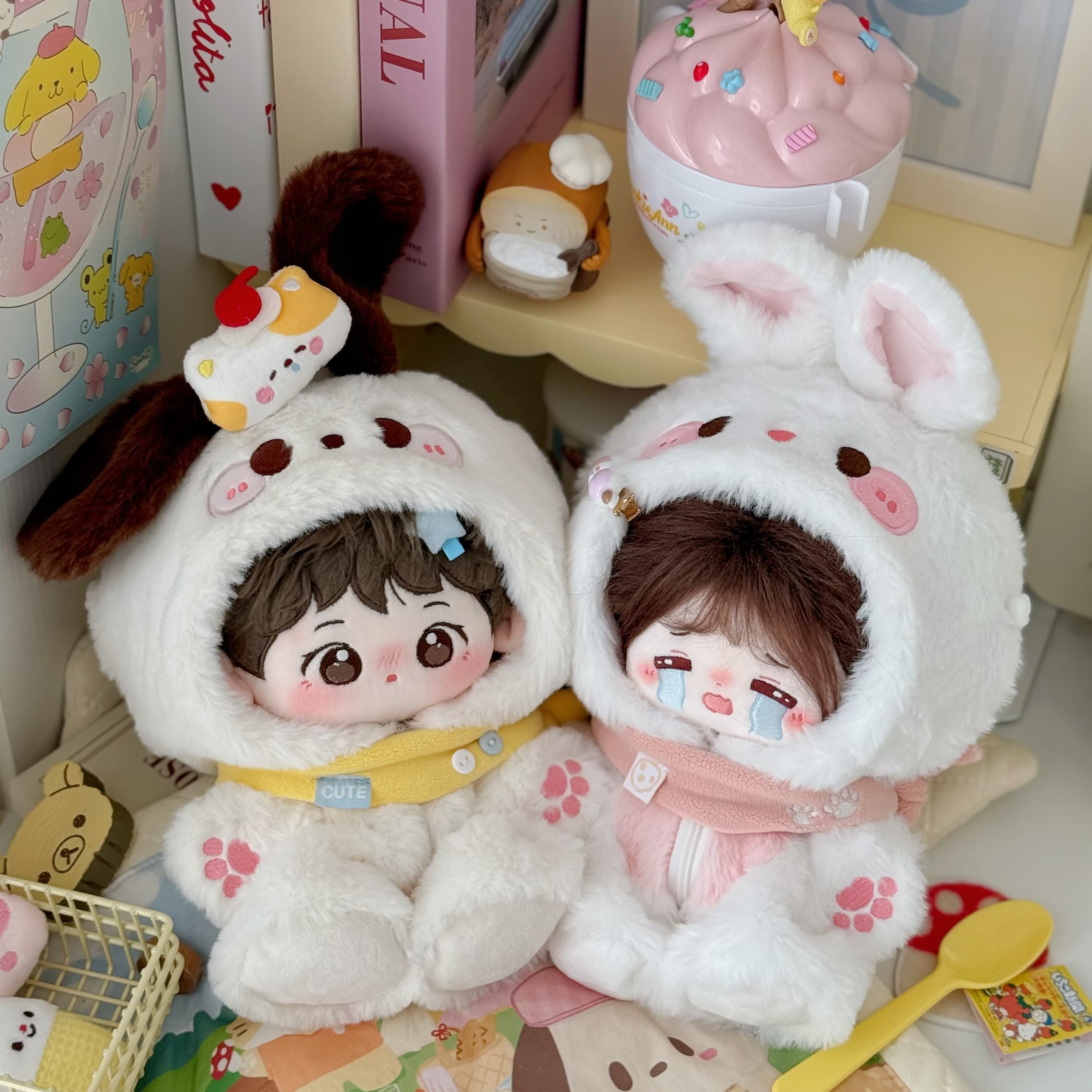 【15cm】ぬいぐるみ服　もふもふ動物きぐるみ