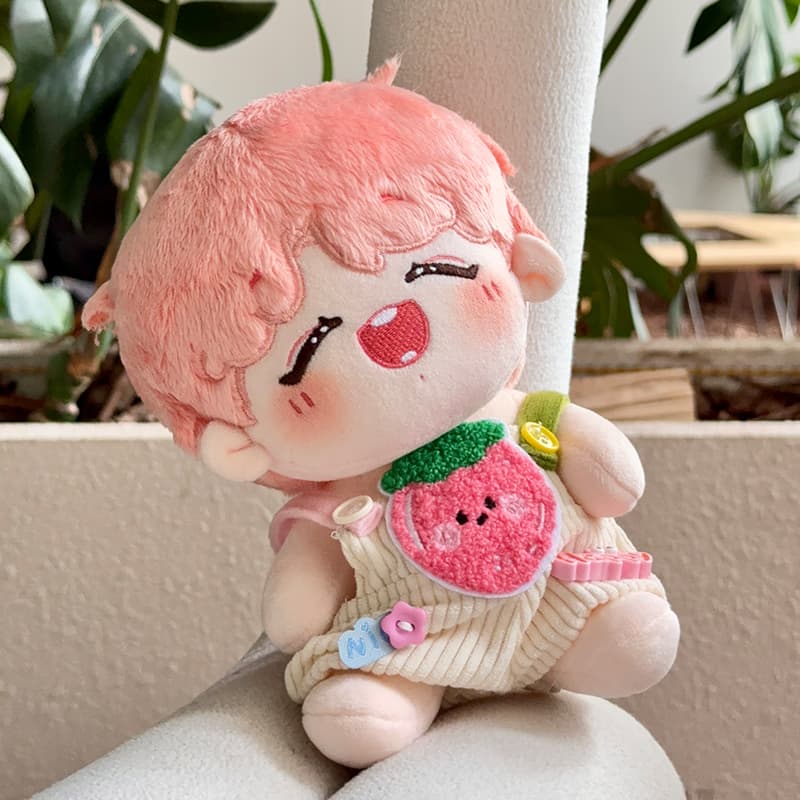 【20cm】ぬいぐるみ服 フルーツコーデュロイサロペット