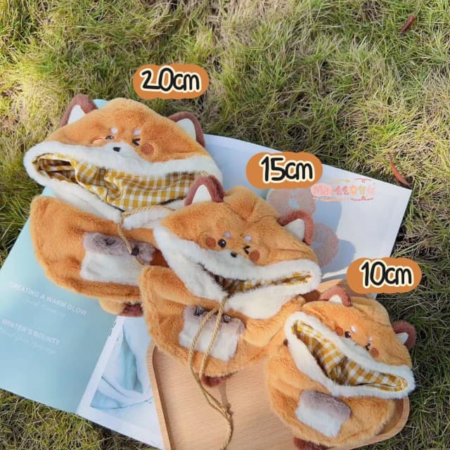 【10cm/15cm/20cm】ぬいぐるみ服 ぬいぐるみ服 ふわもこ動物マント