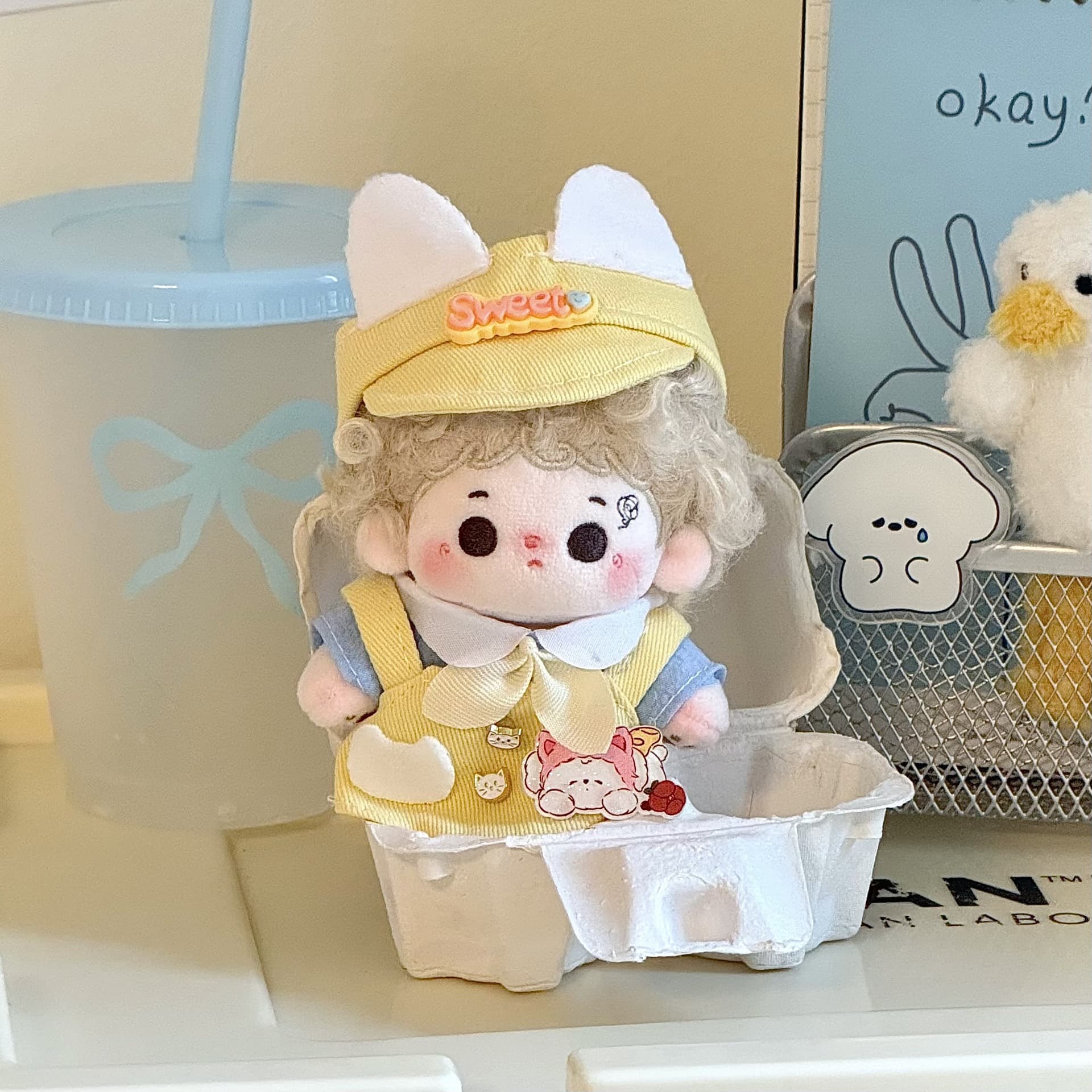 【10cm】ぬいぐるみ服 動物モチーフワンピース