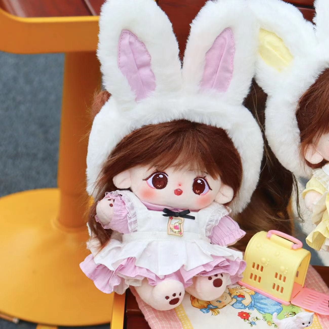 【20cm】ぬいぐるみ服 ぬいぐるみ服 もふもふうさぎ帽子コスチューム