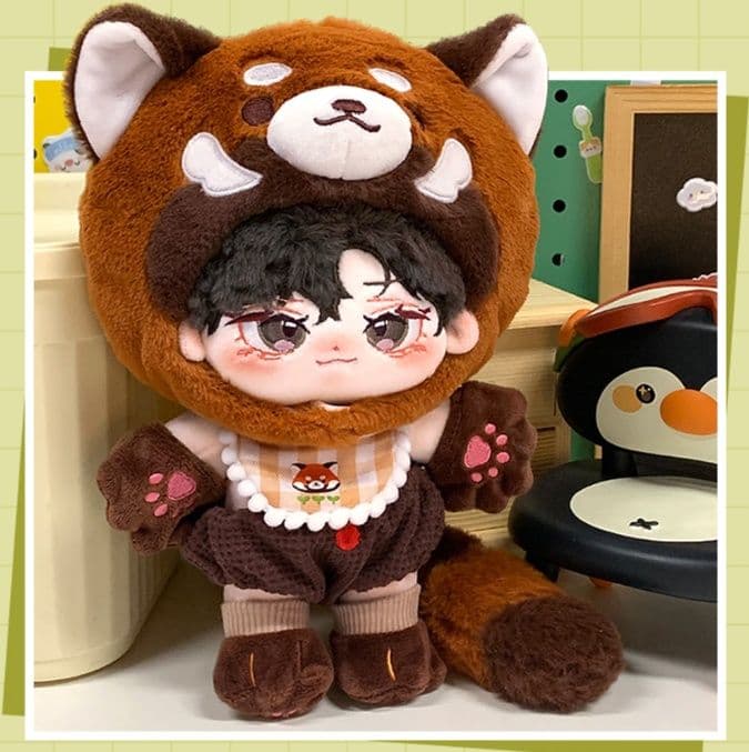 【15cm/20cm】ぬいぐるみ服 まんまるレッサーパンダ服