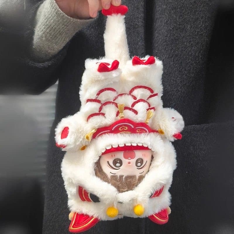 【20cm】ぬいぐるみ服 中華風獅子舞パーカー