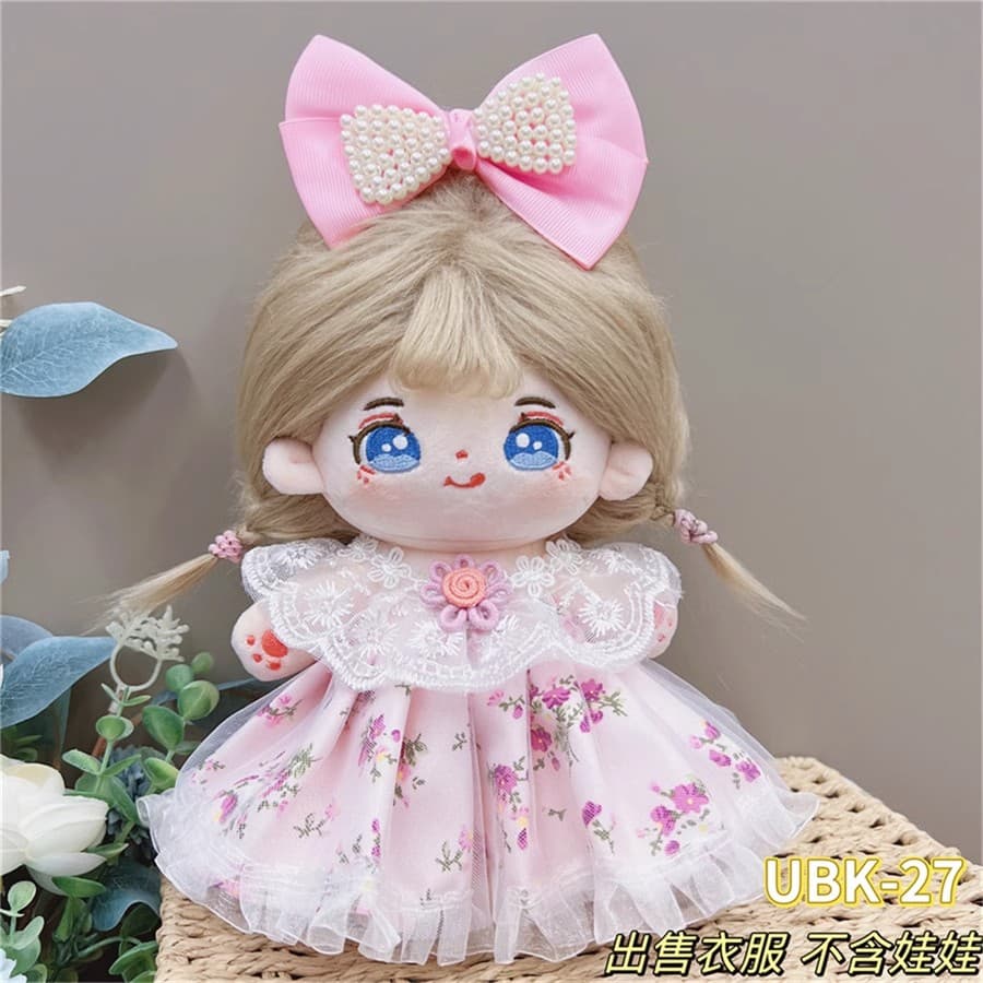 【20cm】ぬいぐるみ服 フリルワンピース全18種