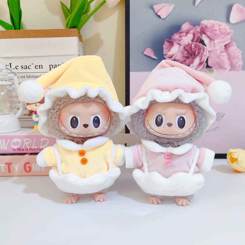 【15cm】ぬいぐるみ服 とんがり帽子のたまごパジャマ