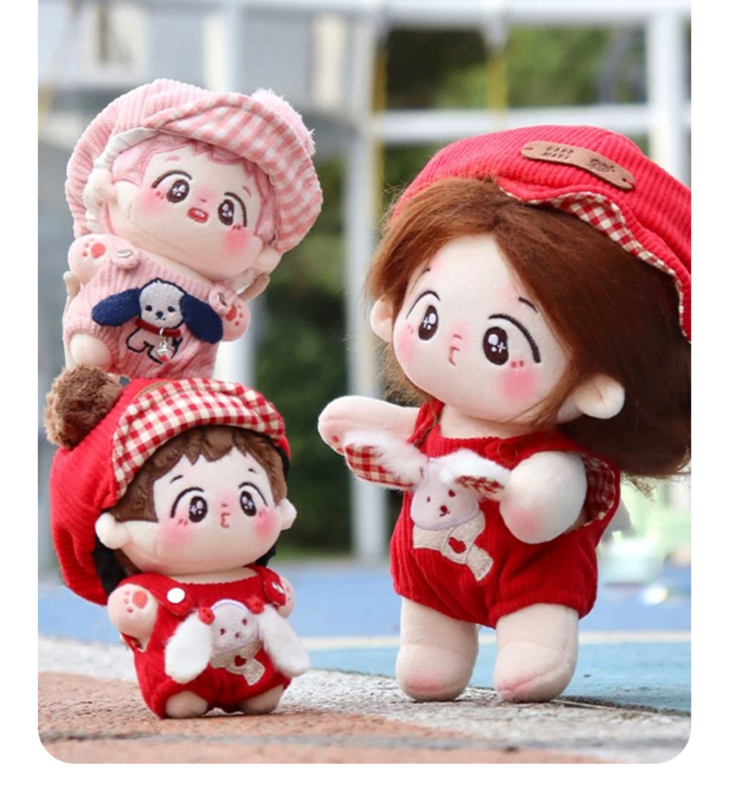 【10cm/20cm】ぬいぐるみ服 バニーサロペット