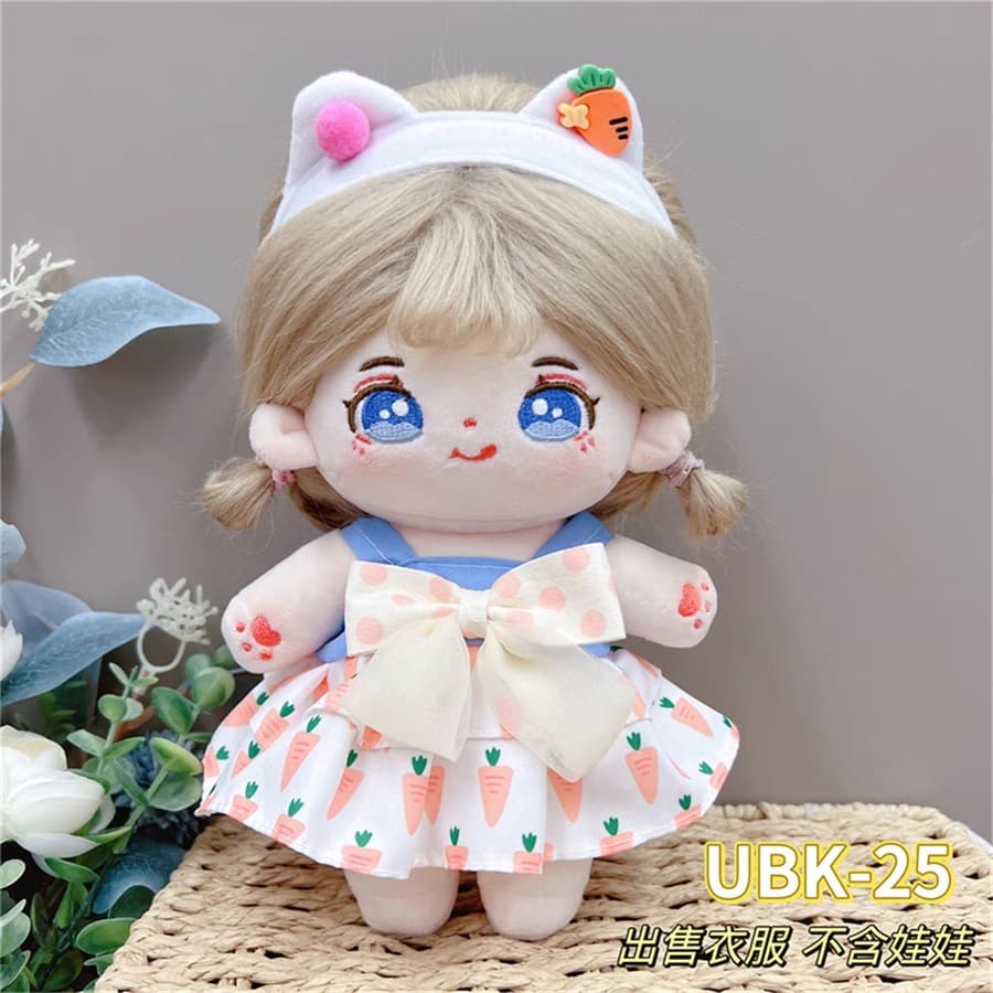 【20cm】ぬいぐるみ服 フリルワンピース全18種