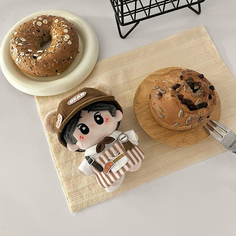 【10cm】ぬいぐるみ服 カフェ店員エプロンセット