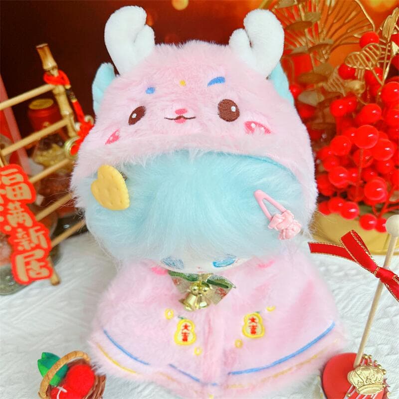 【20cm】ぬいぐるみ服 春節シカポンチョ