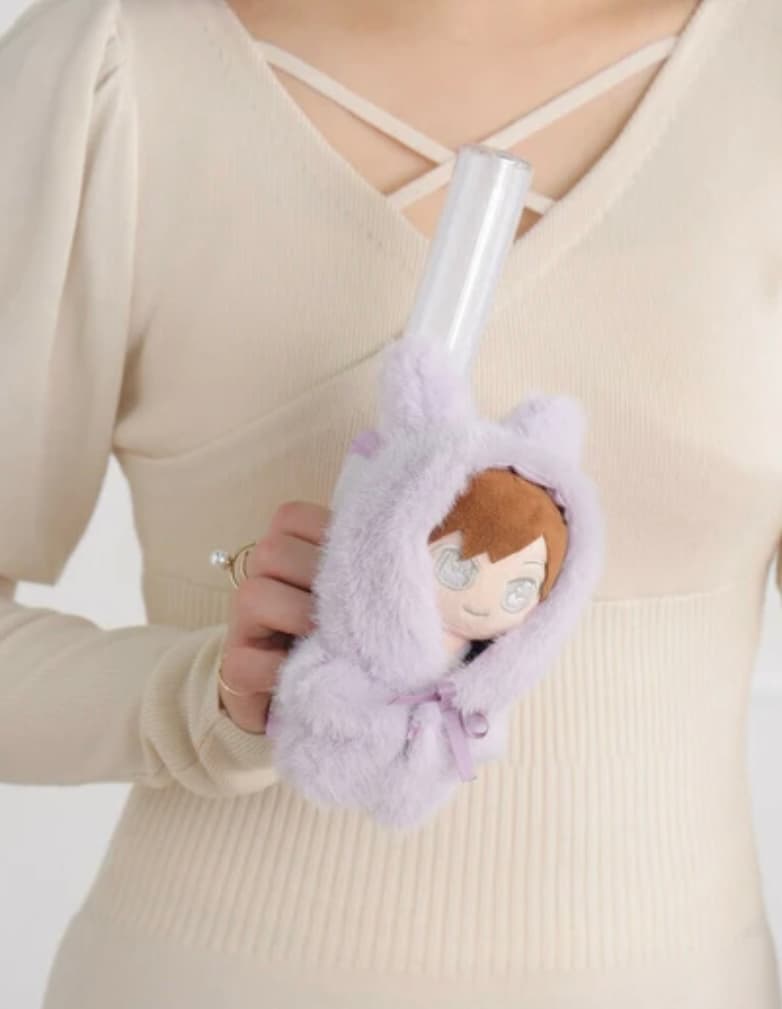 【10cm】ぬいぐるみ服 うさぎ耳ミニポーチ付きぬいぐるみ服