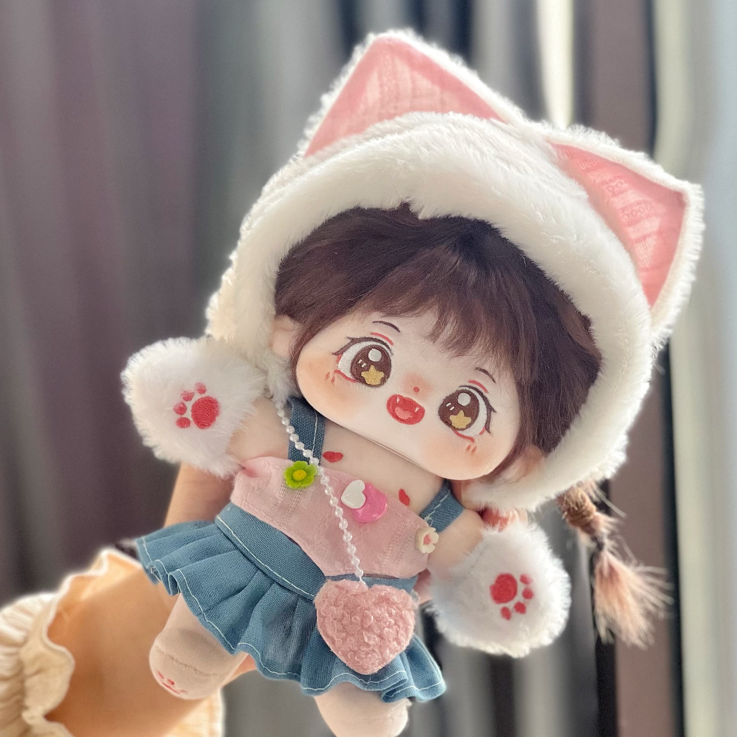 【20cm】ぬいぐるみ服 淡色おでかけコーデ 全5種