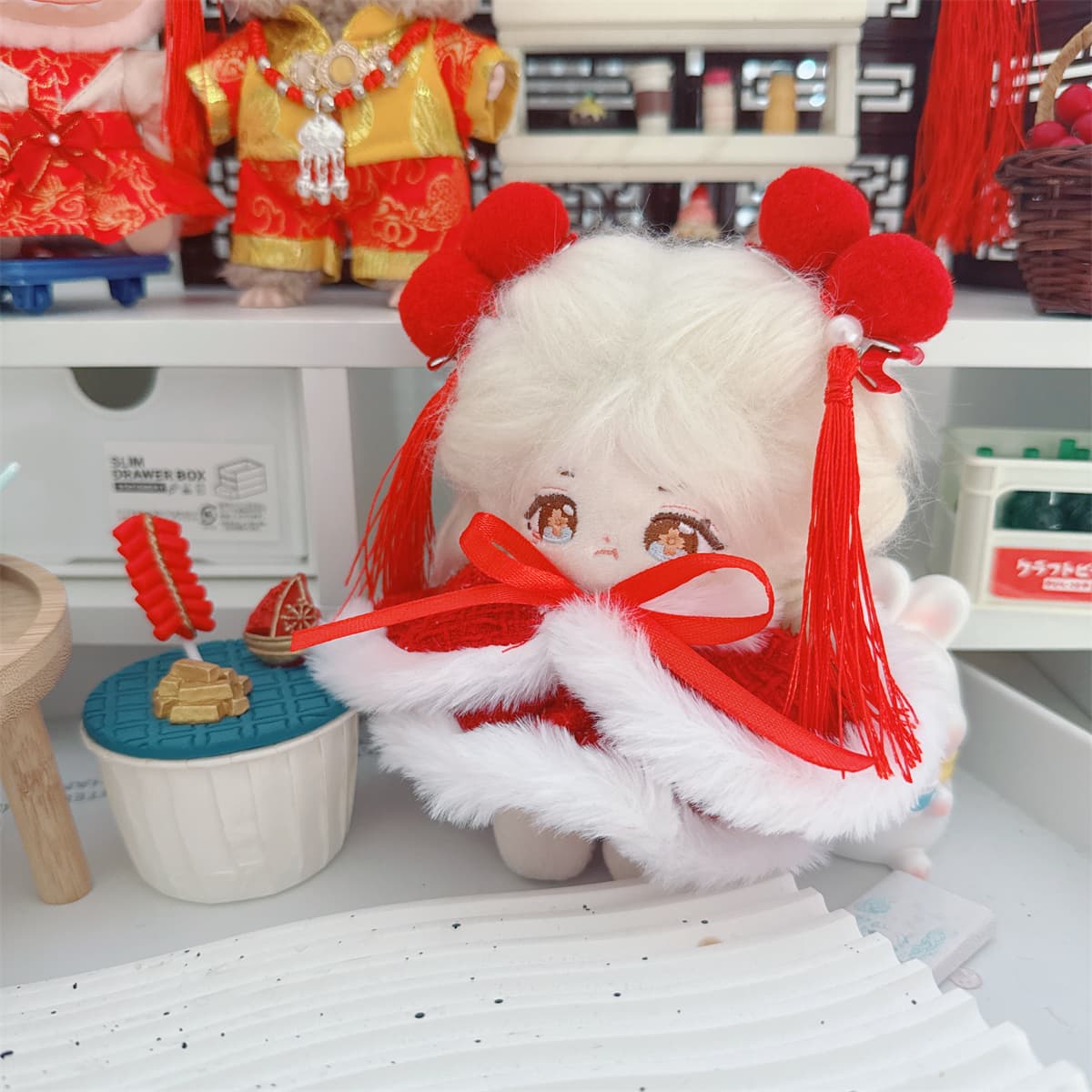 【15cm】ぬいぐるみ服 中華風新年コスチューム