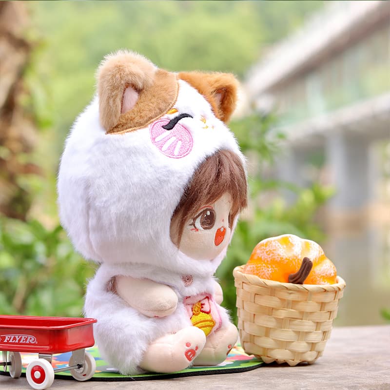 【20cm】ぬいぐるみ服 もふもふ猫ちゃん着ぐるみ