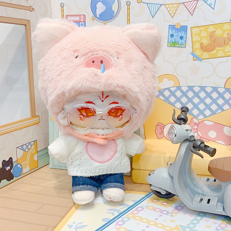 【20cm】ぬいぐるみ服 動物フード・ポンチョ