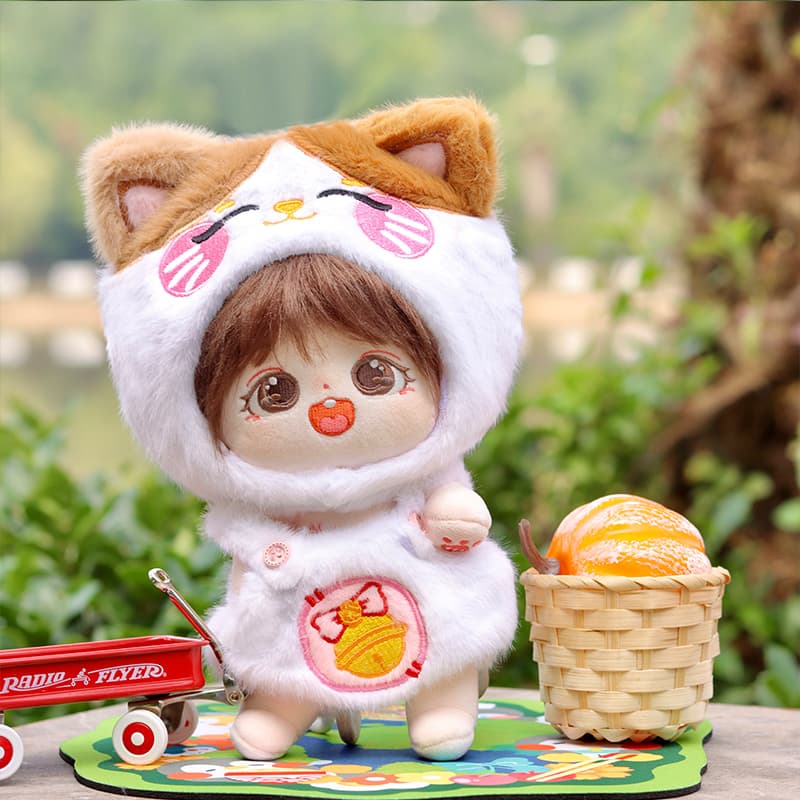 【20cm】ぬいぐるみ服 もふもふ猫ちゃん着ぐるみ