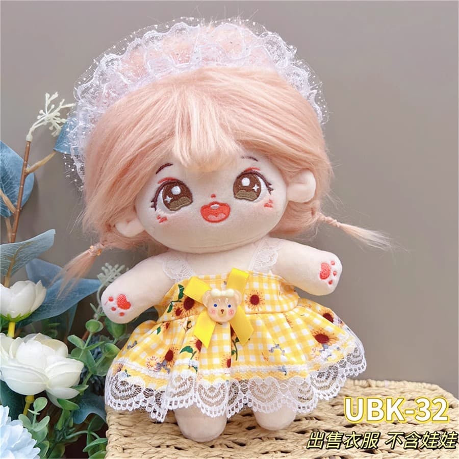 【20cm】ぬいぐるみ服 フリルワンピース全18種